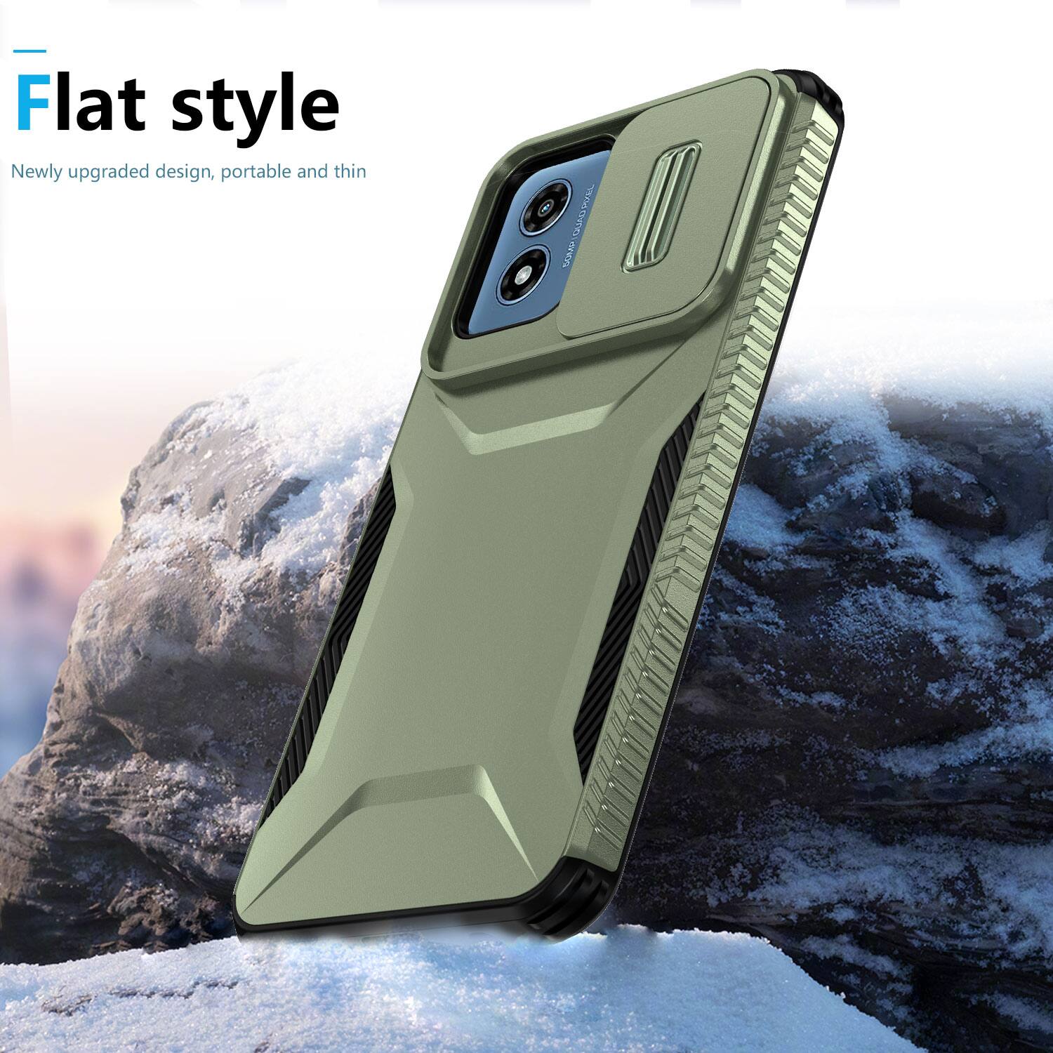 Flat style  
Newly upgraded design, portable and thin