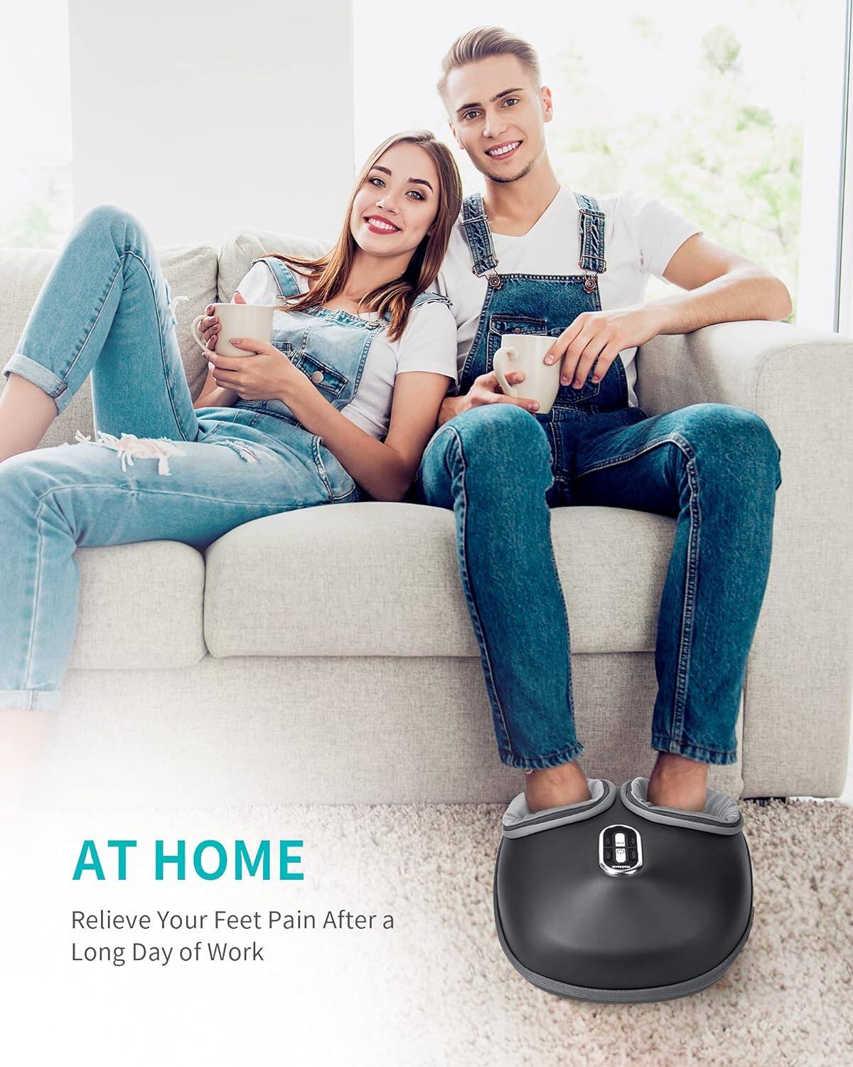 AT HOME
Relieve Your Feet Pain After a Long Day of Work