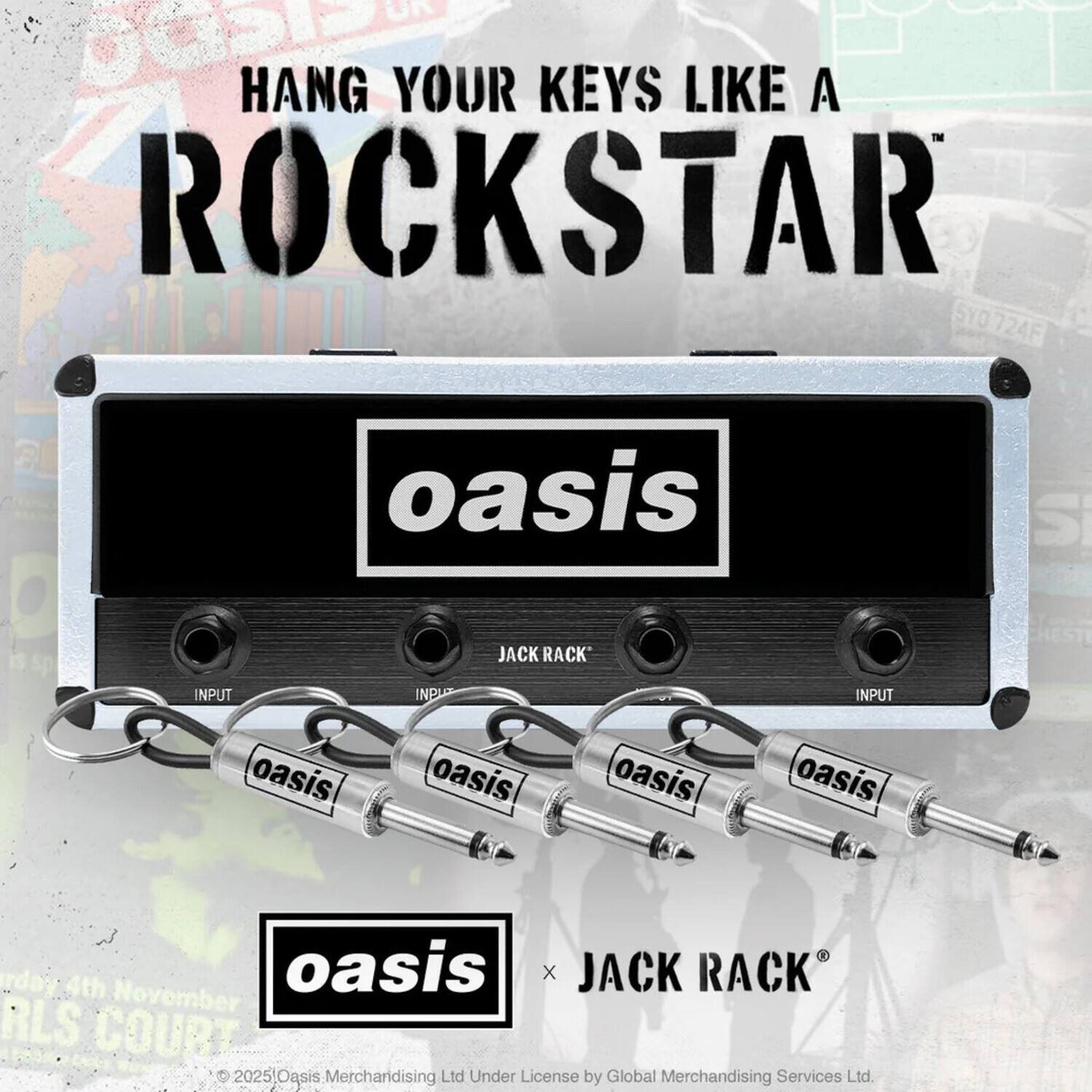 Oasis UK HANG YOUR KEYS LIKE A ROCKSTAR SY0724F

oasis
S
JACK RACK
INPUT oasis
INPUT oasis
oasis
INPUT oasis
oasis X JACK RACK November RLS COURT 025!Oasis Merchandising Ltd Under License by Global Merchandising Services Ltd.