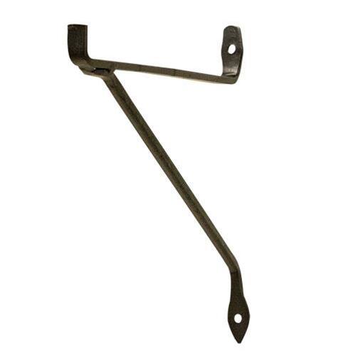Front. BreeBe - Bracket Hook - 8" - Black.