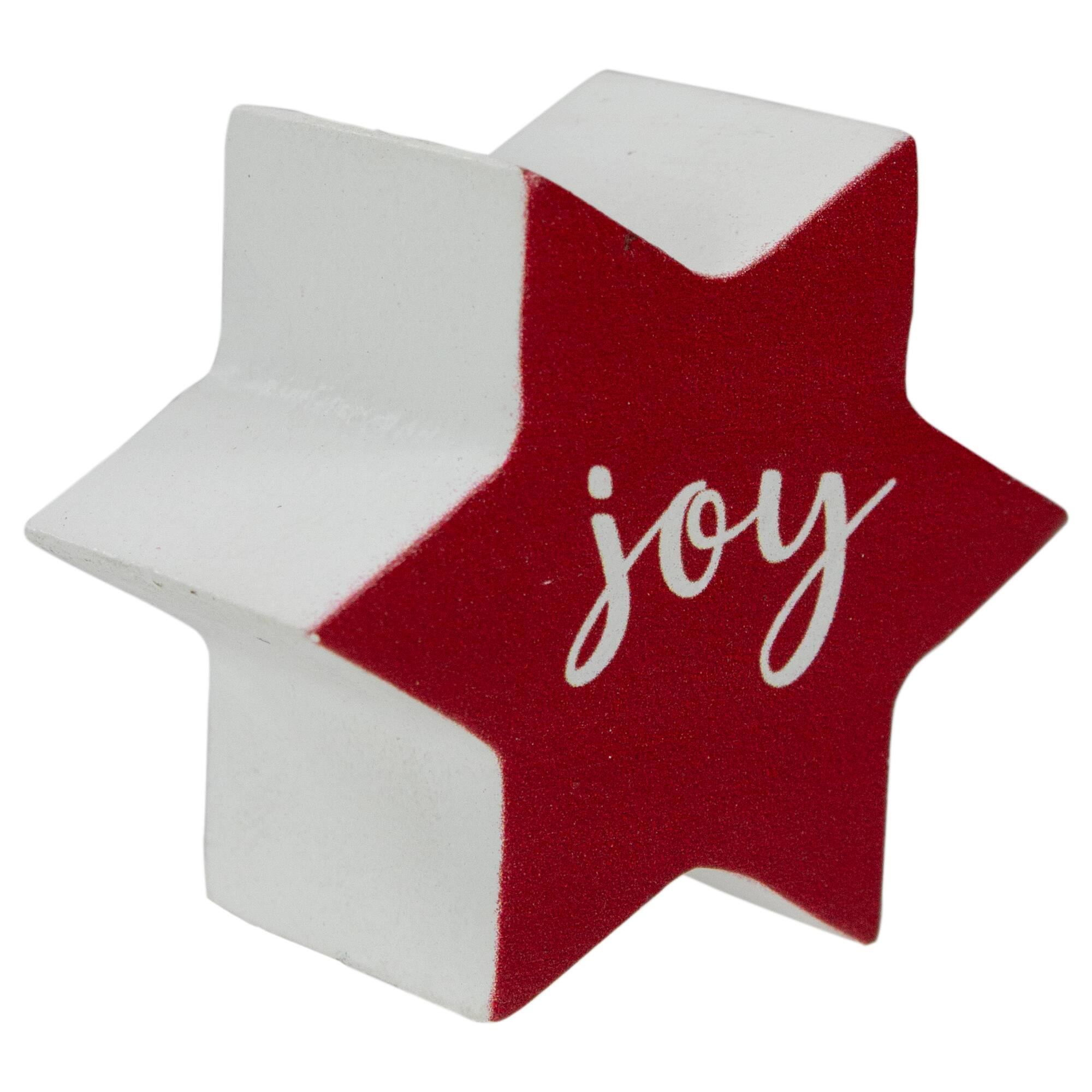 Alt View 3. Northlight - Christmas "Joy" Countdown Advent Calendar - 24" - Red and White - White.