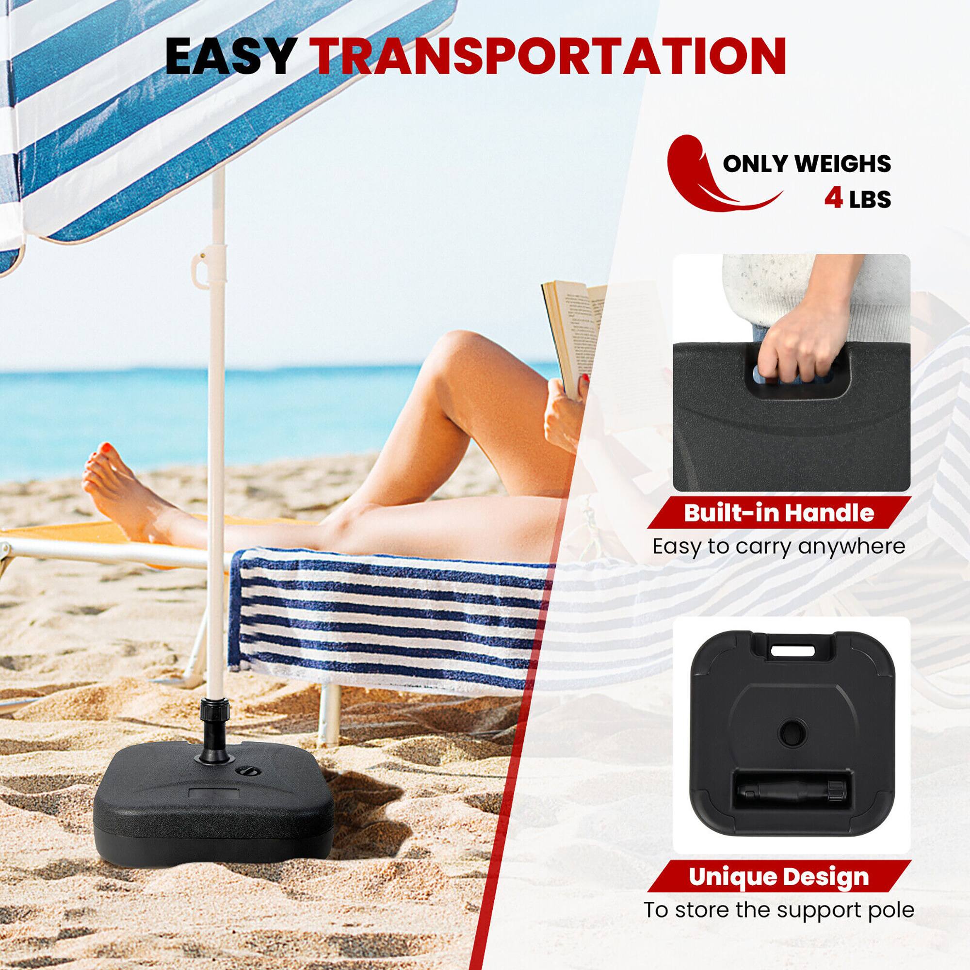 EASY TRANSPORTATION

ONLY WEIGHS 4 LBS

Built-in Handle
Easy to carry anywhere

Unique Design
To store the support pole