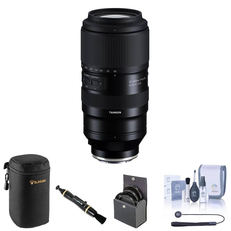 Custom Lens Case Bundle Tamron 50 400mm f/4.5 6.3 Di III VC VXD Lens for Sony E with ...
