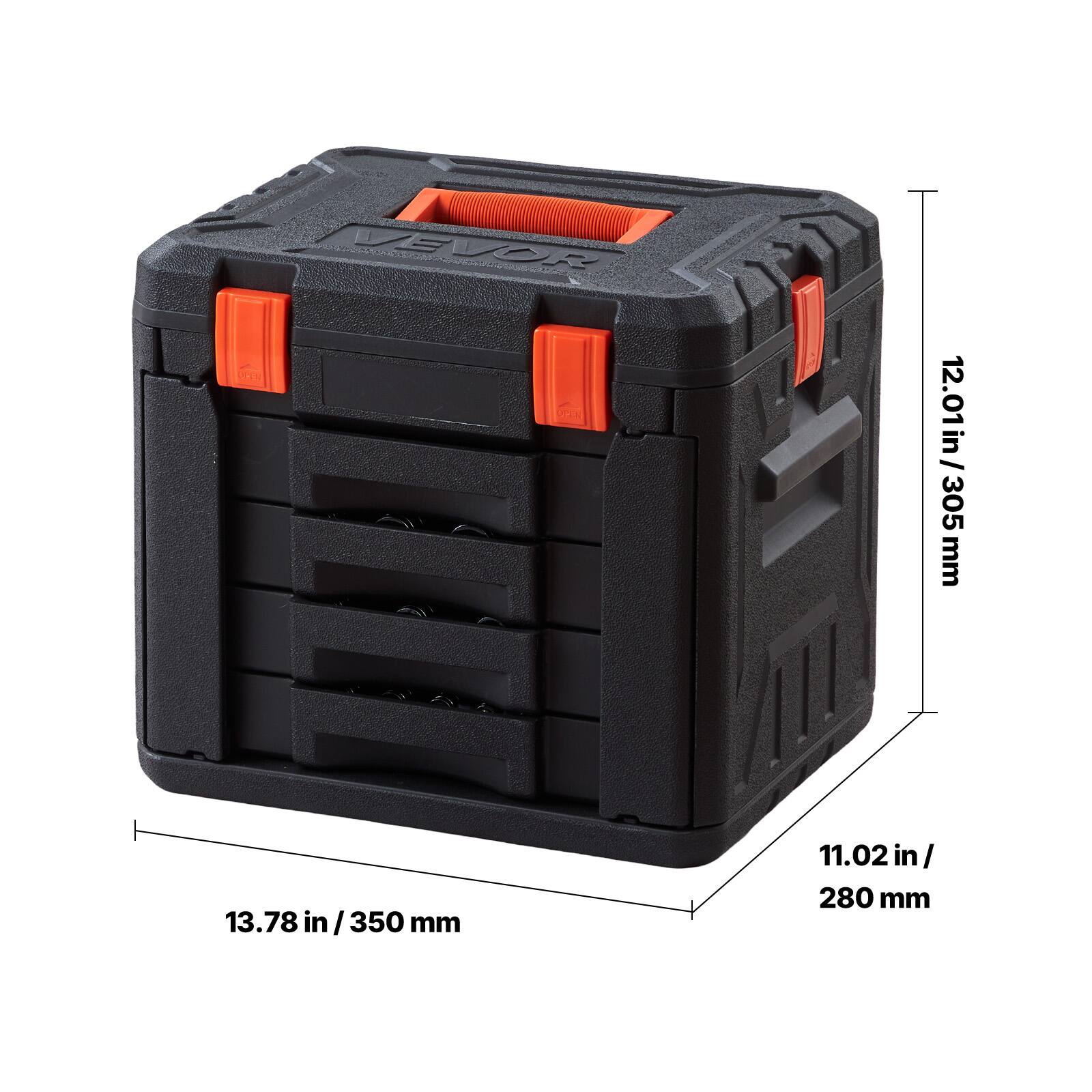 T VEVOR  
12.01 in / 305 mm  
13.78 in / 350 mm  
11.02 in / 280 mm