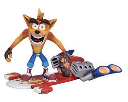 NECA - Crash Bandicoot 5.5-Inch Crash w/ Jet Board Deluxe Action Figure