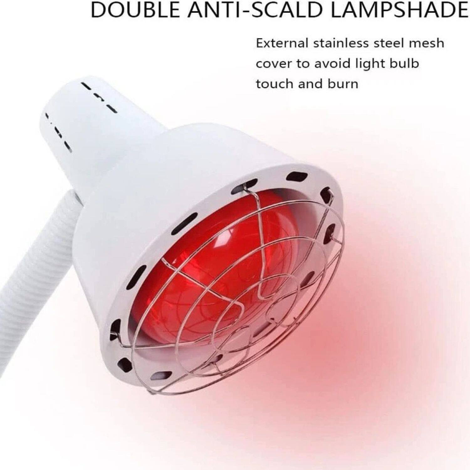 DOUBLE ANTI-SCALD LAMPSHADE

External stainless steel mesh cover to avoid light bulb touch and burn