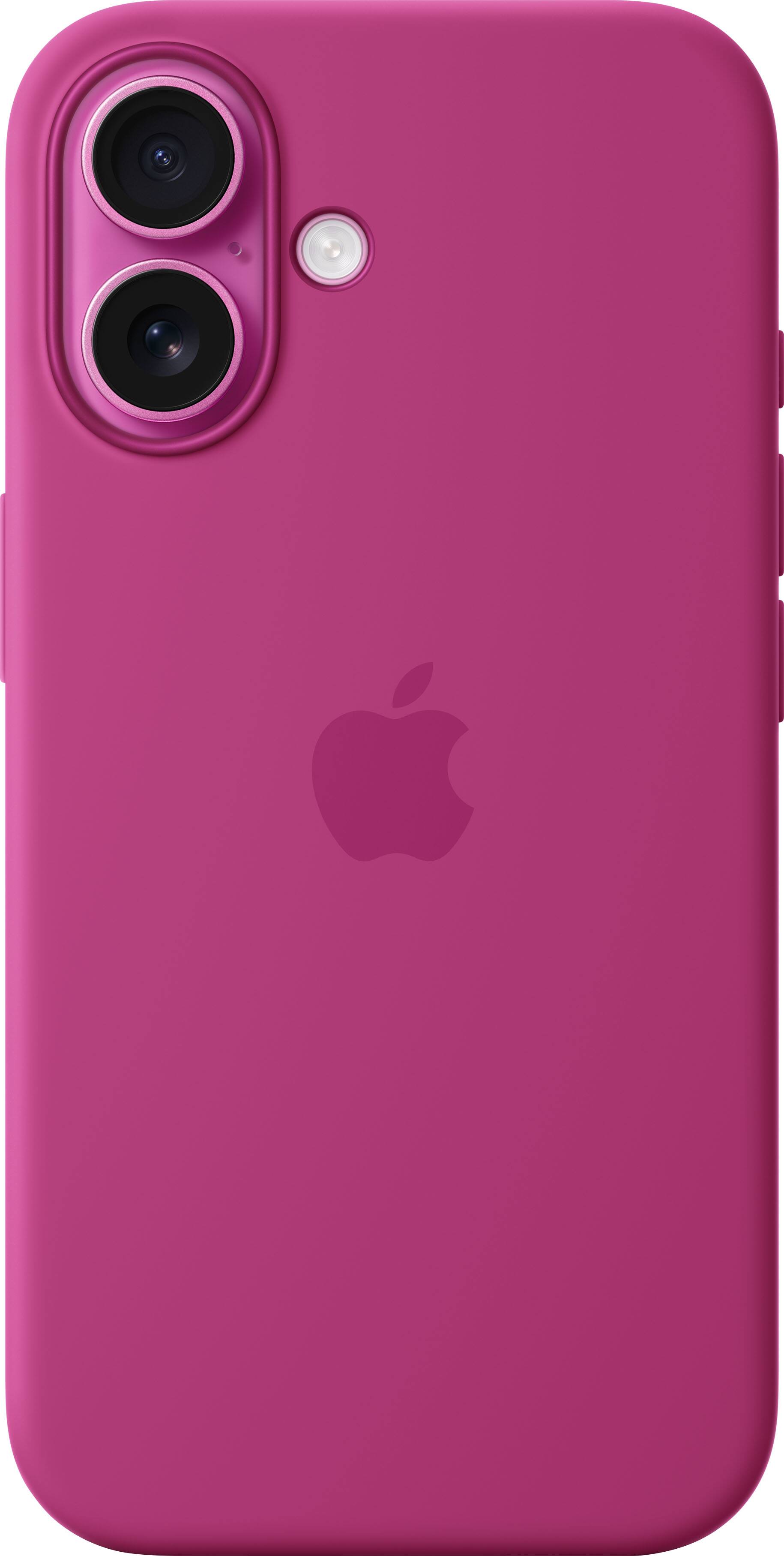 Alt View 12. Apple - iPhone 16 Silicone Case with MagSafe - Fuchsia.