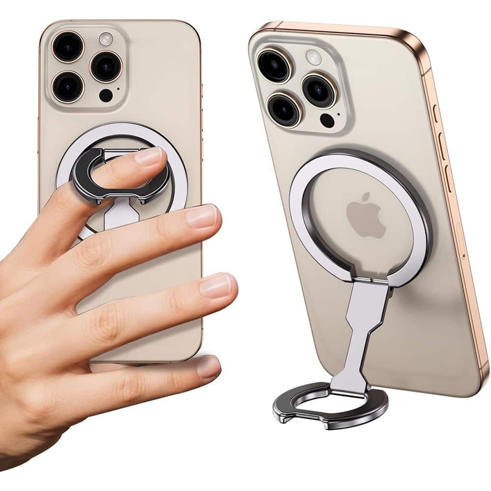 PARKER SLATER - Phone Grip Holder – Adjustable Magnetic Ring Stand - Gray
