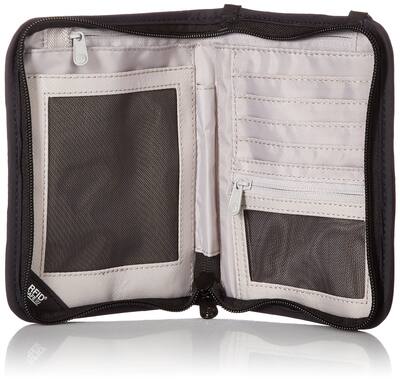 Pacsafe RFIDsafe V150 RFID Blocking Compact Organizer - Black Pacsafe RFIDsafe V150 RFID Blocking Compact Organizer - Black