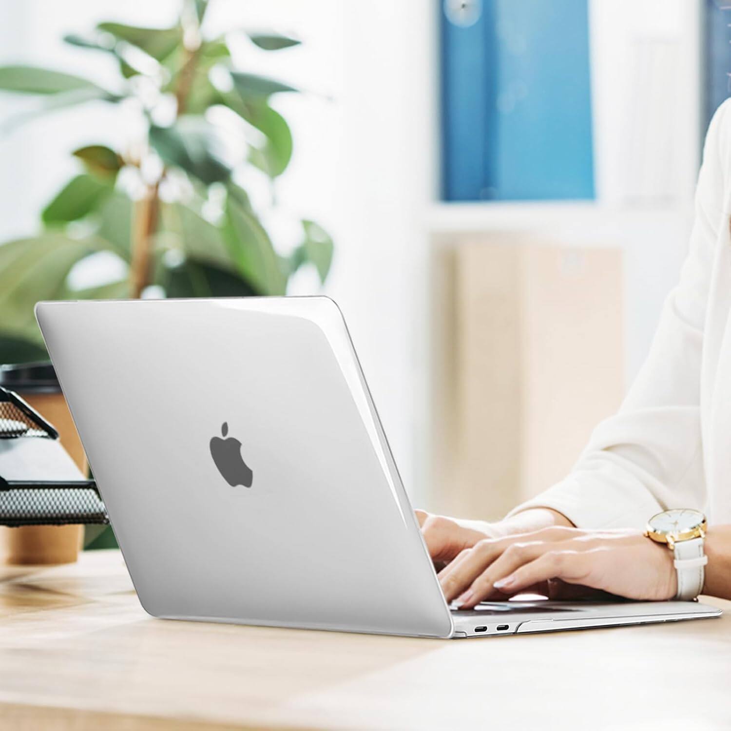 Alt View 2. mosiso - Case for MacBook Air 13 inch A2337 M1 A2179 A1932 with Touch ID 2018-2022 - Crystal Clear.