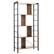 Front. Costway - 4-Tier Bookcase Industrial Bookshelf Floor Standing Storage Rack - Rustic Brown.