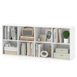 Kadyn - 8-Cube Bookcase Bookshelf with 2 Anti-Tipping Kits - Storage Organizer - White