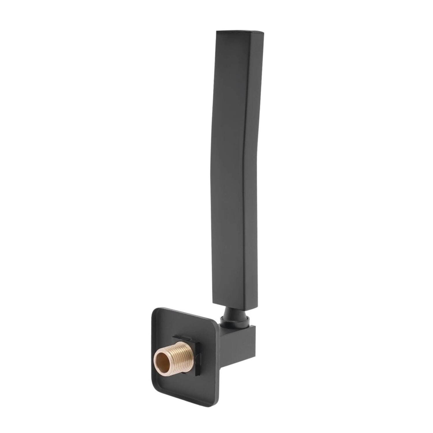 Back. Stock Preferred - Brass Handheld Shower Head Kit with Hose & Wall Bracket - Black.