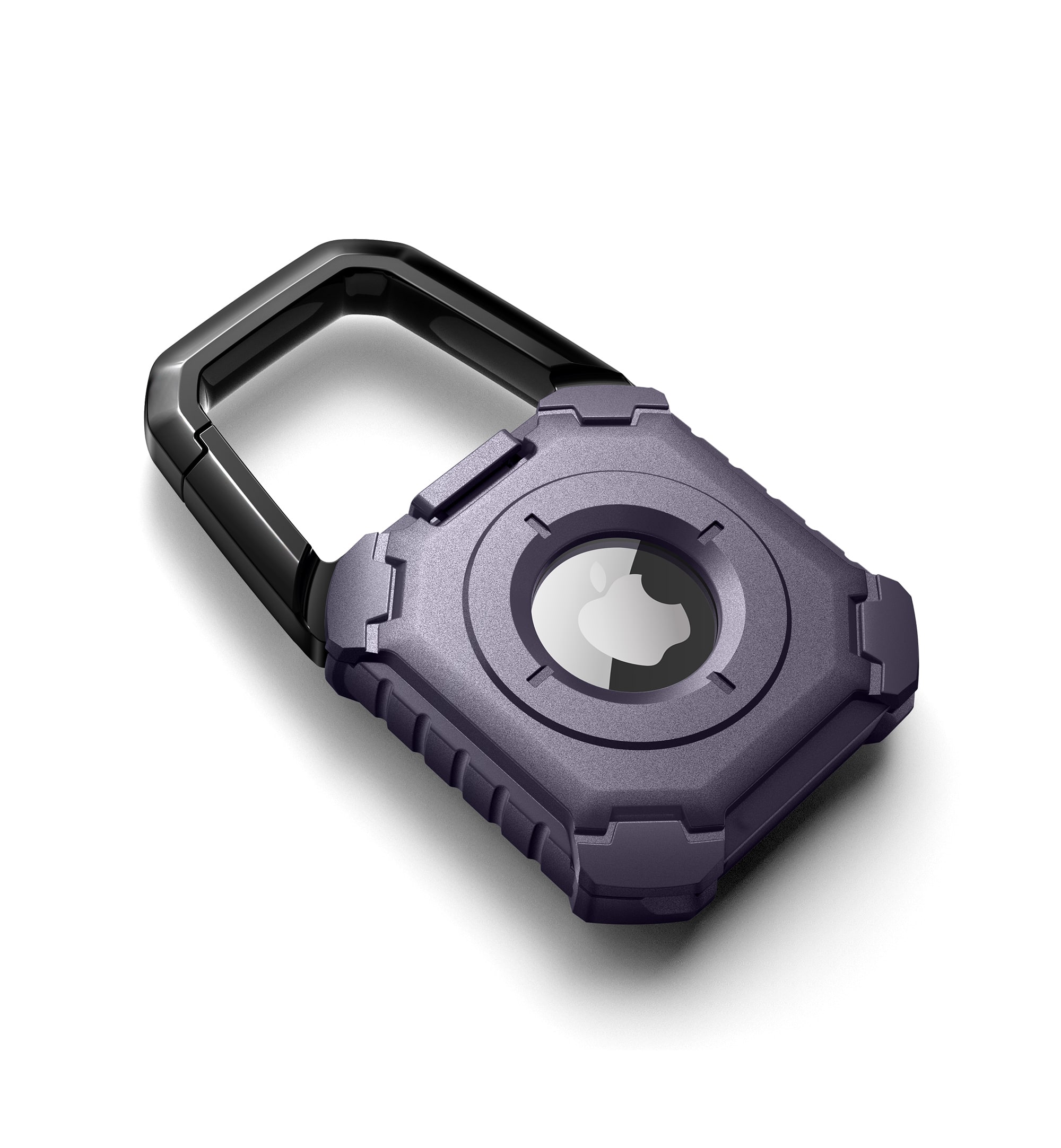 Dexnor - for Apple AirTag Shockproof Case with Carabiner, Locking Design, Anti-Scratch TPU Holders with Open Face & Raised Edge - Phantom Purple price history on PriceWatchPro
