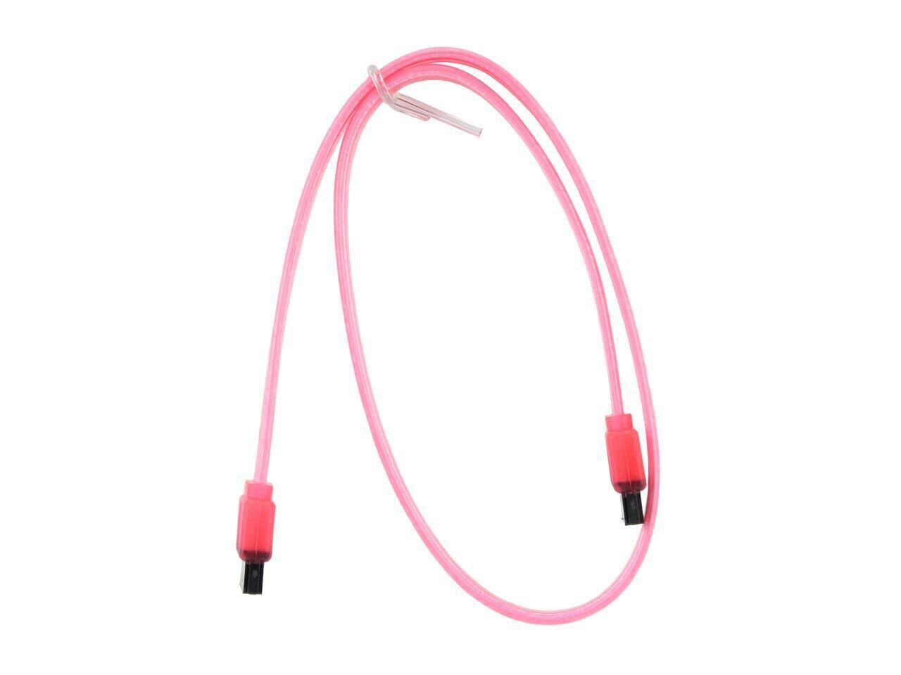 Alt View 1. Nippon Labs - Nippon Labs SATA3-1.5FT-RD 1.5 ft. SATA III Male to Male Cable, UV Red.