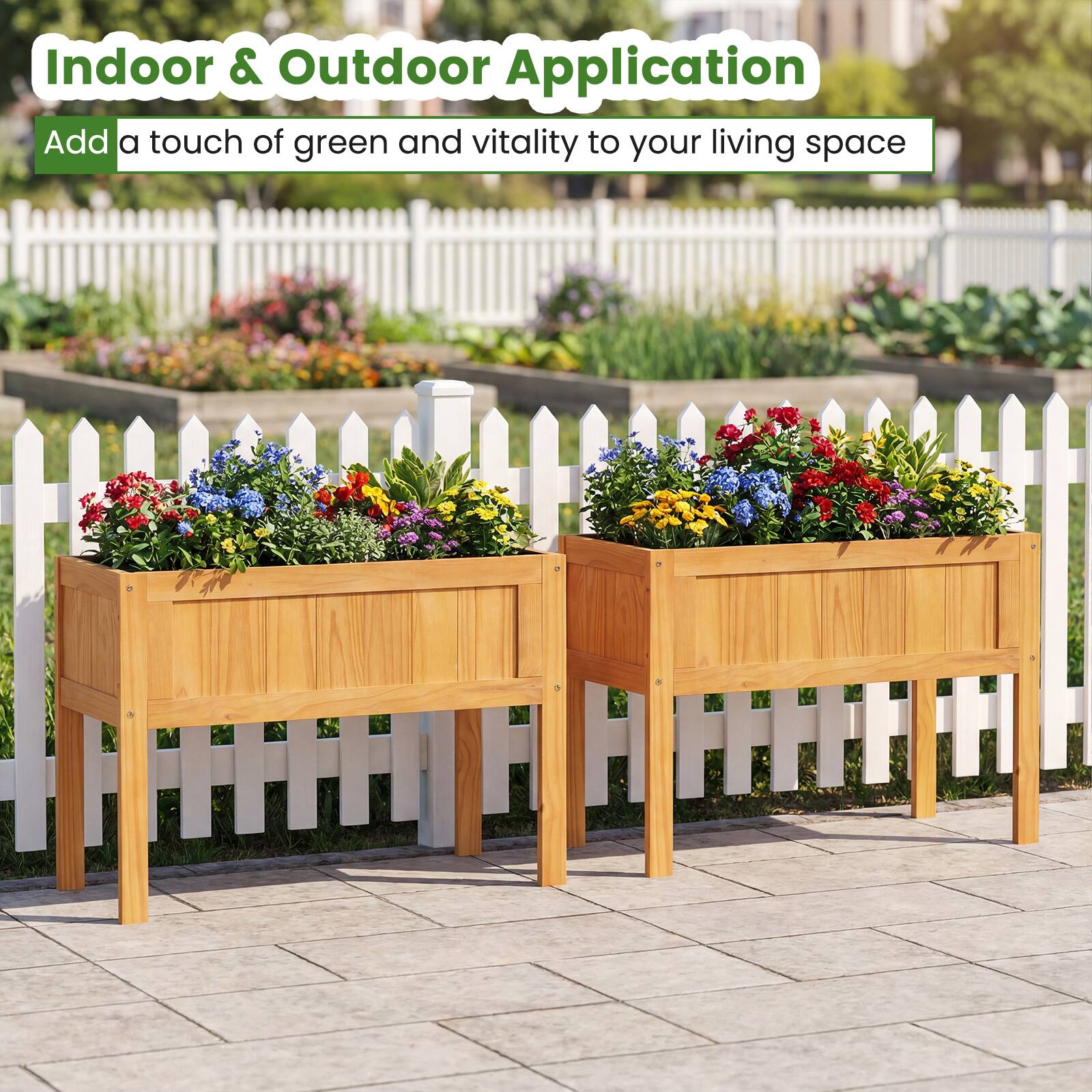 Indoor & Outdoor Application  
Add a touch of green and vitality to your living space