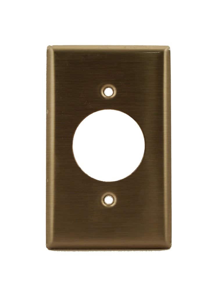 Leviton - Commercial Smooth 1 gang Stainless Steel Outlet Wall Plate 1 pk - Silver price history on PriceWatchPro