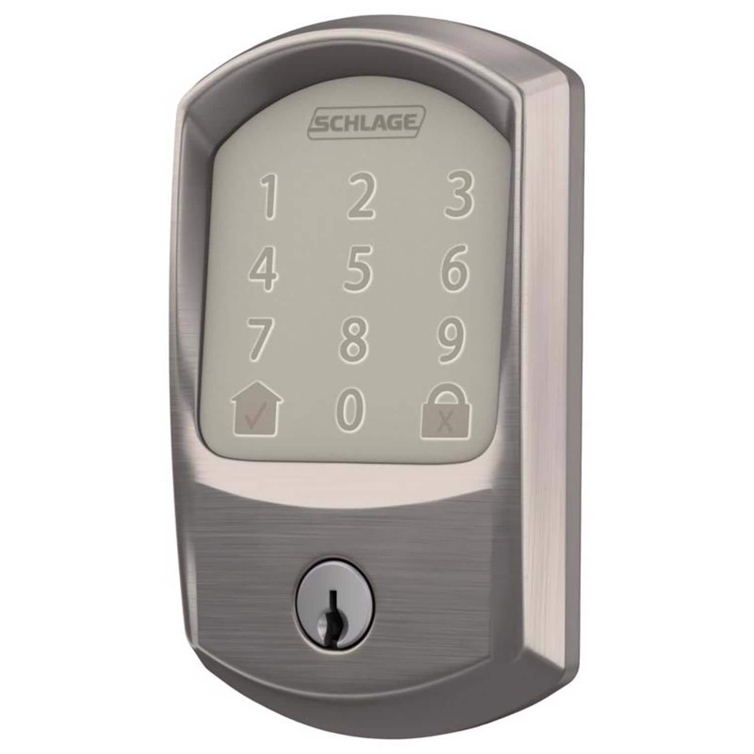 Schlage - Encode Metal Wi-Fi Deadbolt - Satin Nickel