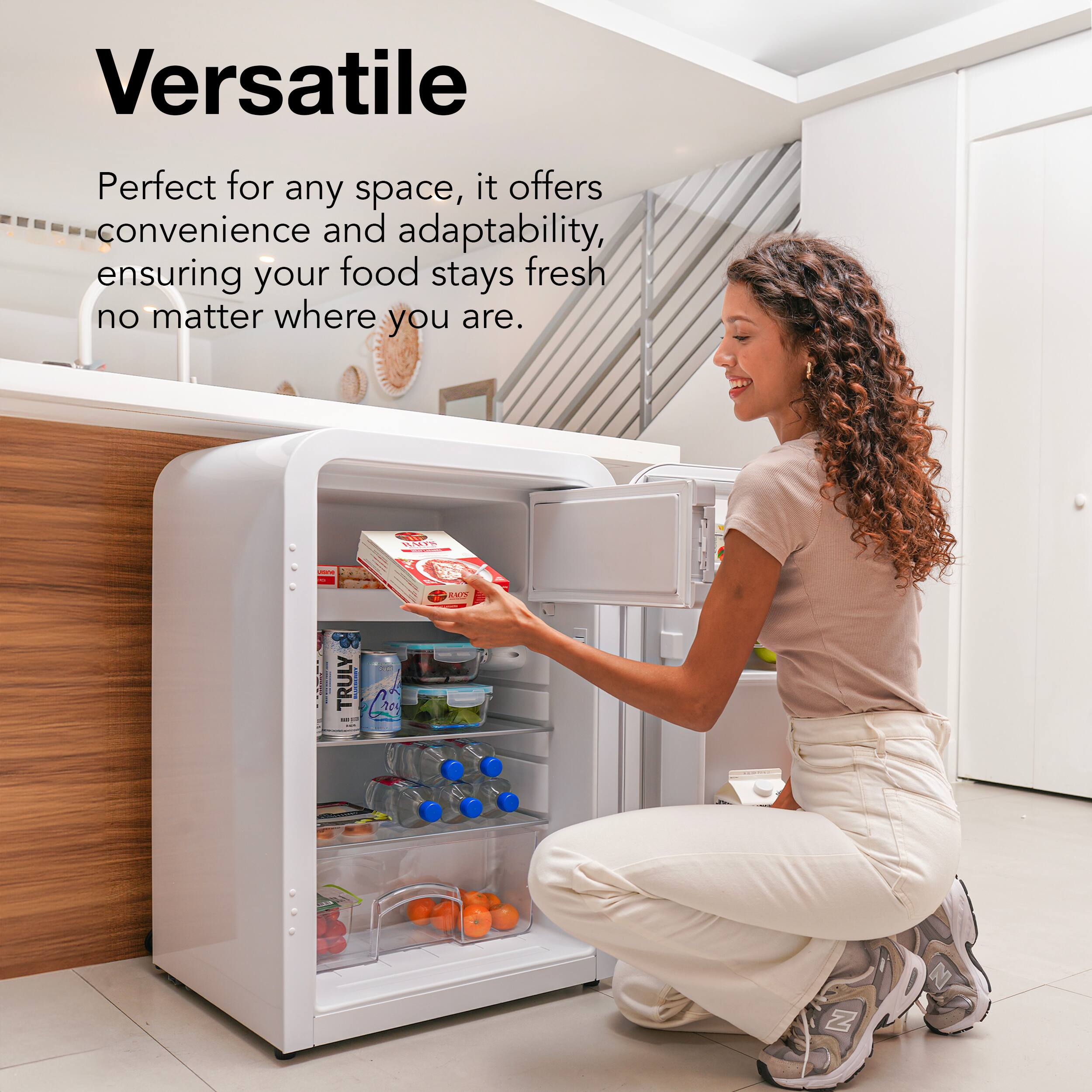 Versatile: Perfect for any space, it offers convenience and adaptability, ensuring your food stays fresh no matter where you are.