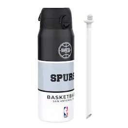 NBA ION8 Water Bottle, Insulated Bottle, Tricolor San Antonio Spurs, 750ml (24oz) - Multi