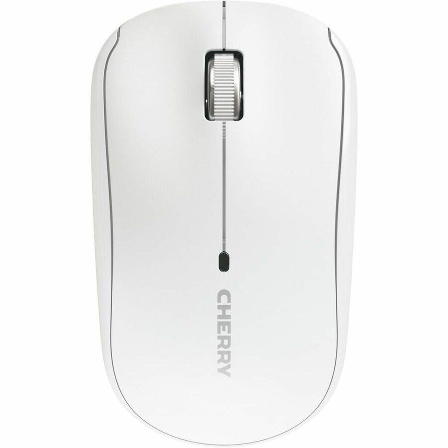 Alt View 3. CHERRY - CHERRY MW 2200 Compact Wireless Laptop Mouse - White, 3 Button, 1,300 dpi, Nano USB, Carrying Pouch - White.