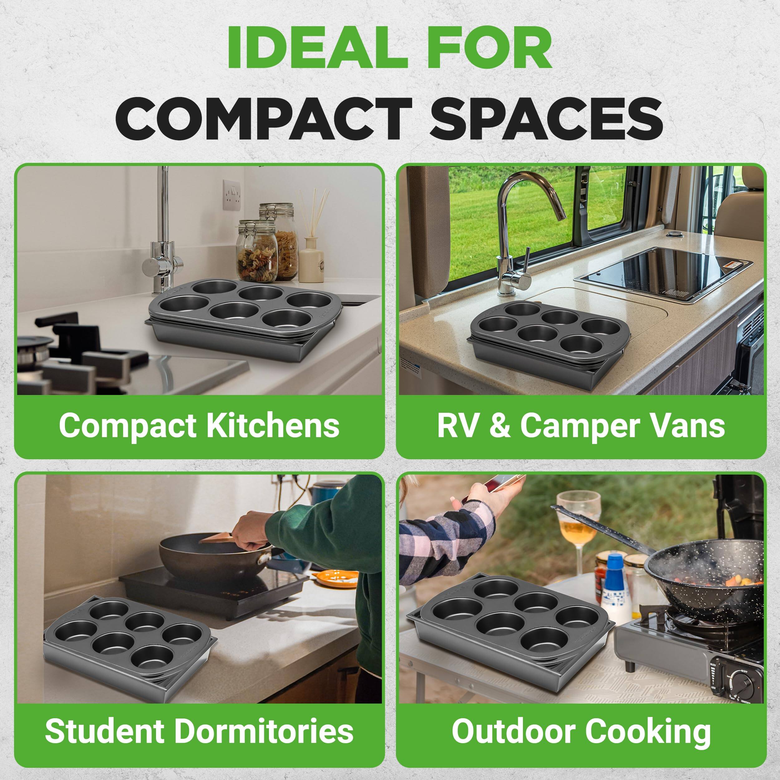 IDEAL FOR COMPACT SPACES

- Compact Kitchens
- RV & Camper Vans
- Student Dormitories
- Outdoor Cooking