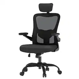 FlexiSpot - OC1 Ergonomic Office Chair with Adjustable Headrest and 3D Arms - Black
