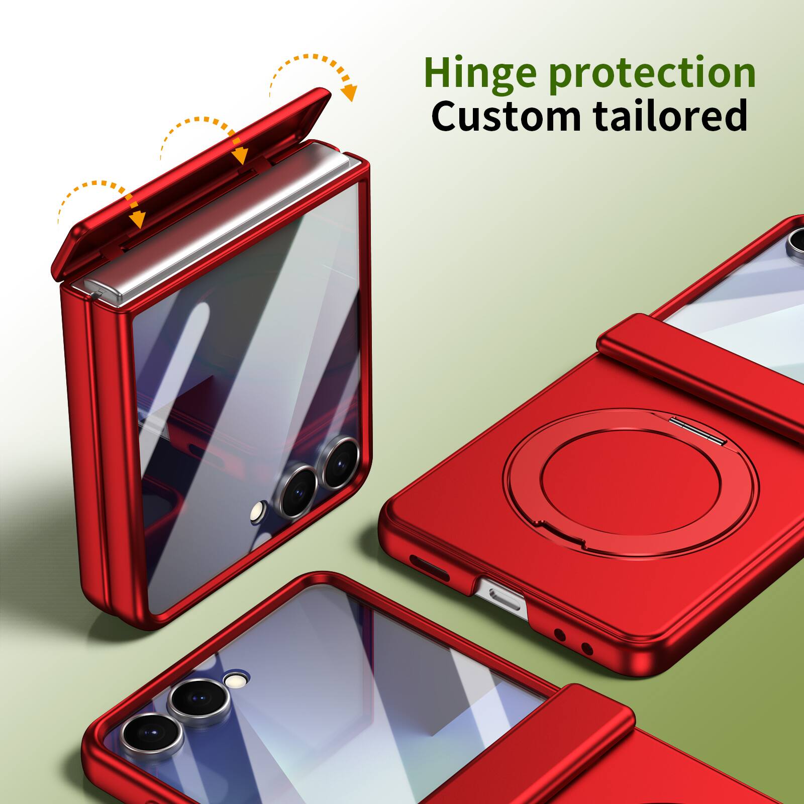 Hinge protection  
Custom tailored
