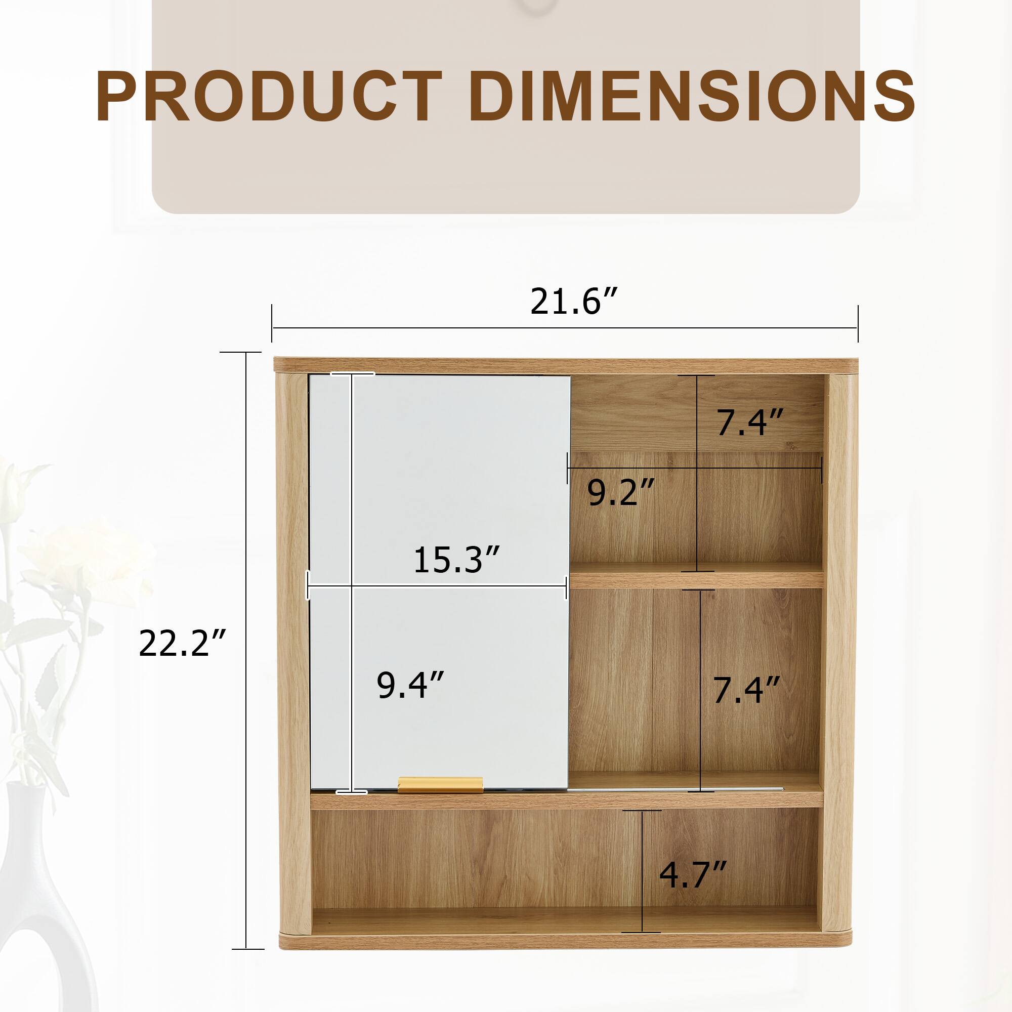 PRODUCT DIMENSIONS

21.6" x 7.4" x 9.2" x 15.3" x 22.2" x 9.4" x 7.4" x 4.7"