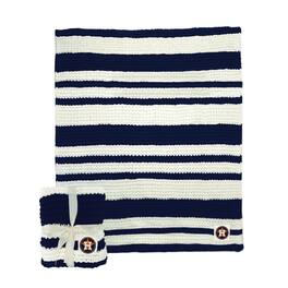Logo Brands - Houston Astros 50" x 60" Cable-Knit Throw Blanket - Multicolor
