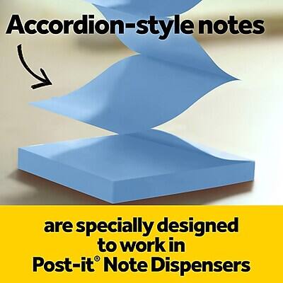 Accordion-style notes are specially designed to work in Post-it® Note Dispensers.