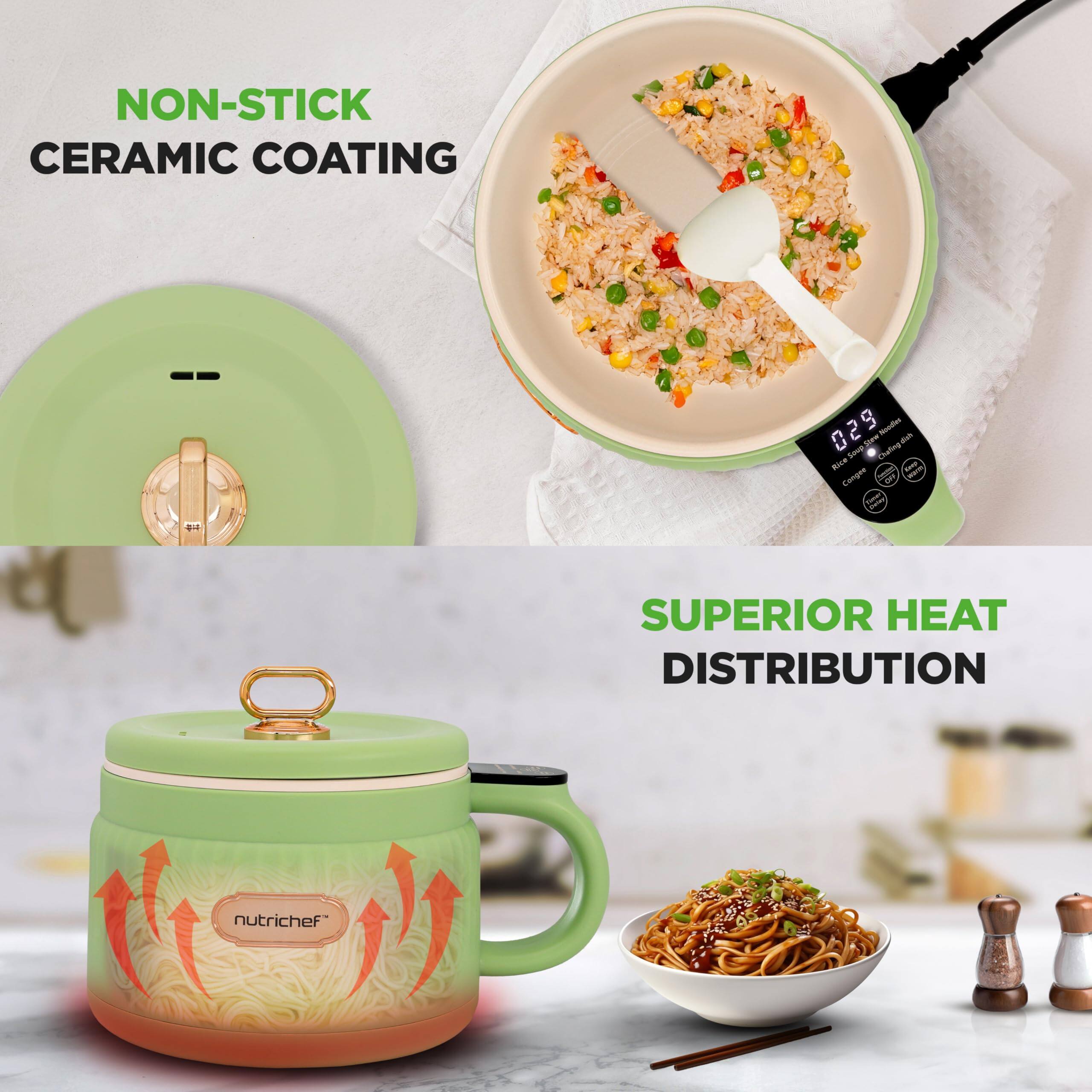 NON-STICK CERAMIC COATING

SUPERIOR HEAT DISTRIBUTION

nutrichef