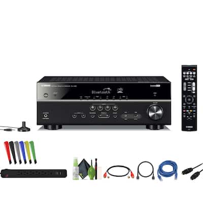Yamaha RX V385 5.1 Channel AV Receiver Bundle RX-V385BL_AG2-1 Yamaha RX V385 5.1 Channel AV Receiver Bundle RX-V385BL_AG2-1