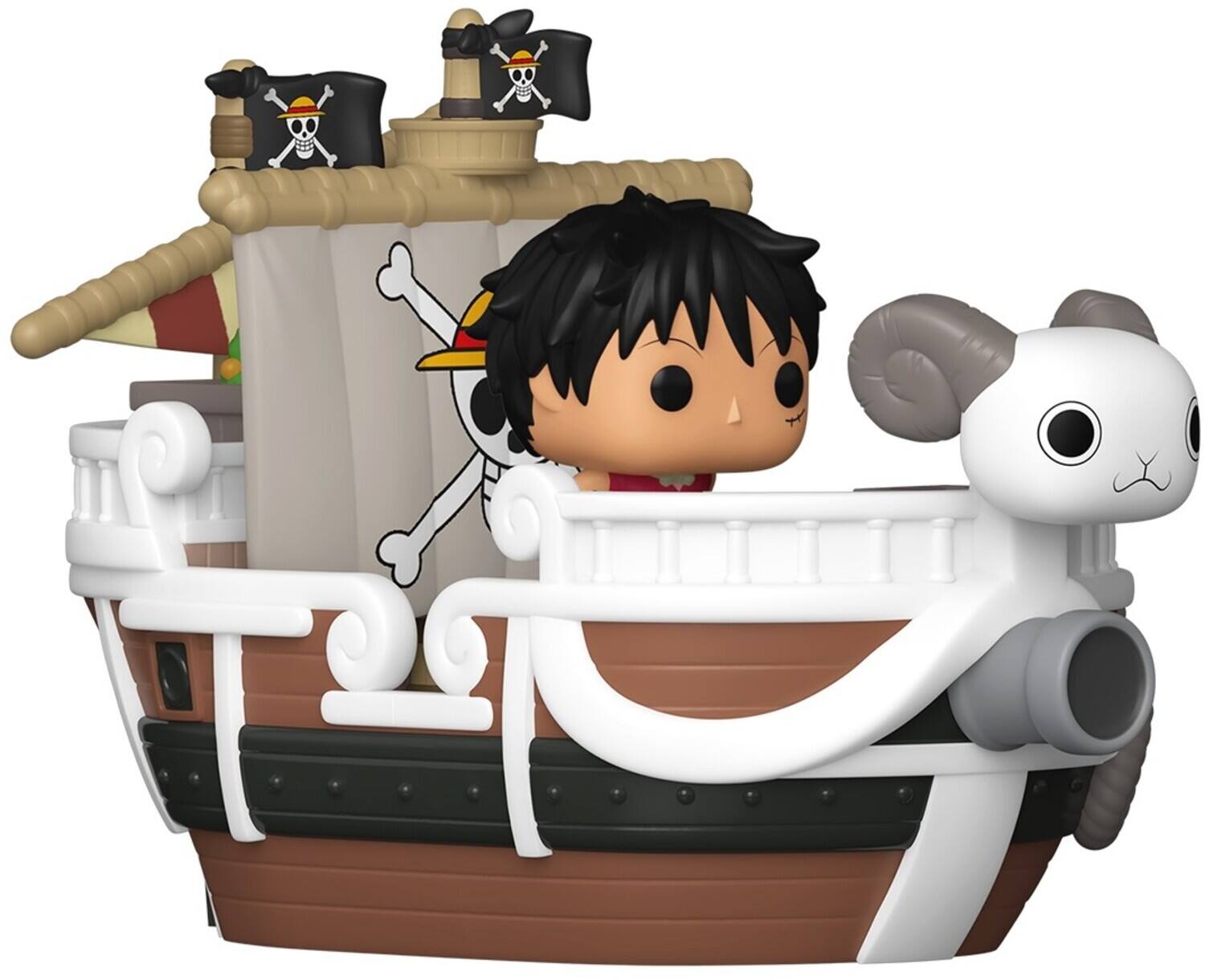 Front. Funko - Funko Bitty POP! Ride: One Piece, Monkey D. Luffy and The Going Merry   - COLLECTIBLES - Multicolor.