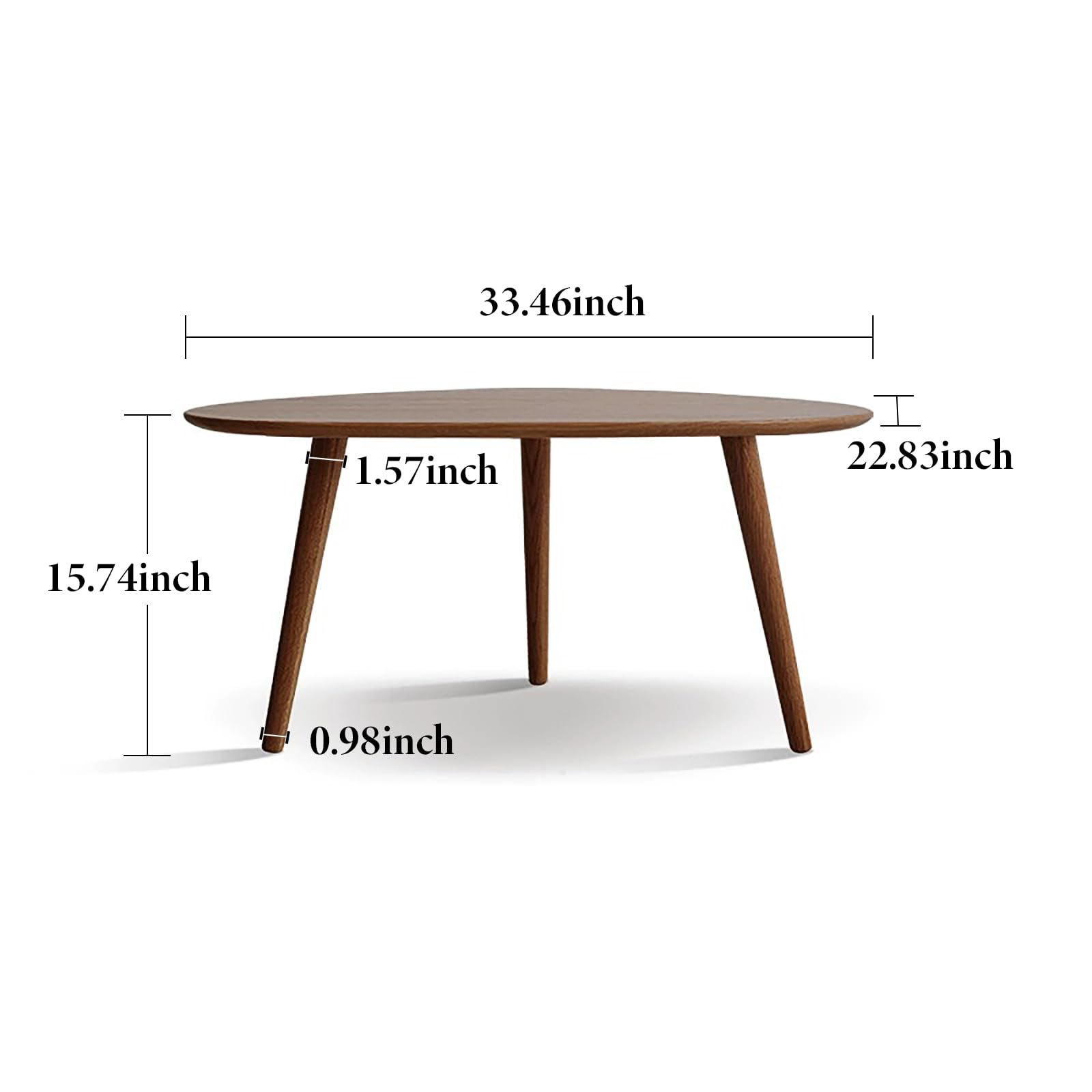33.46 inch  
1.57 inch  
22.83 inch  
15.74 inch  
0.98 inch