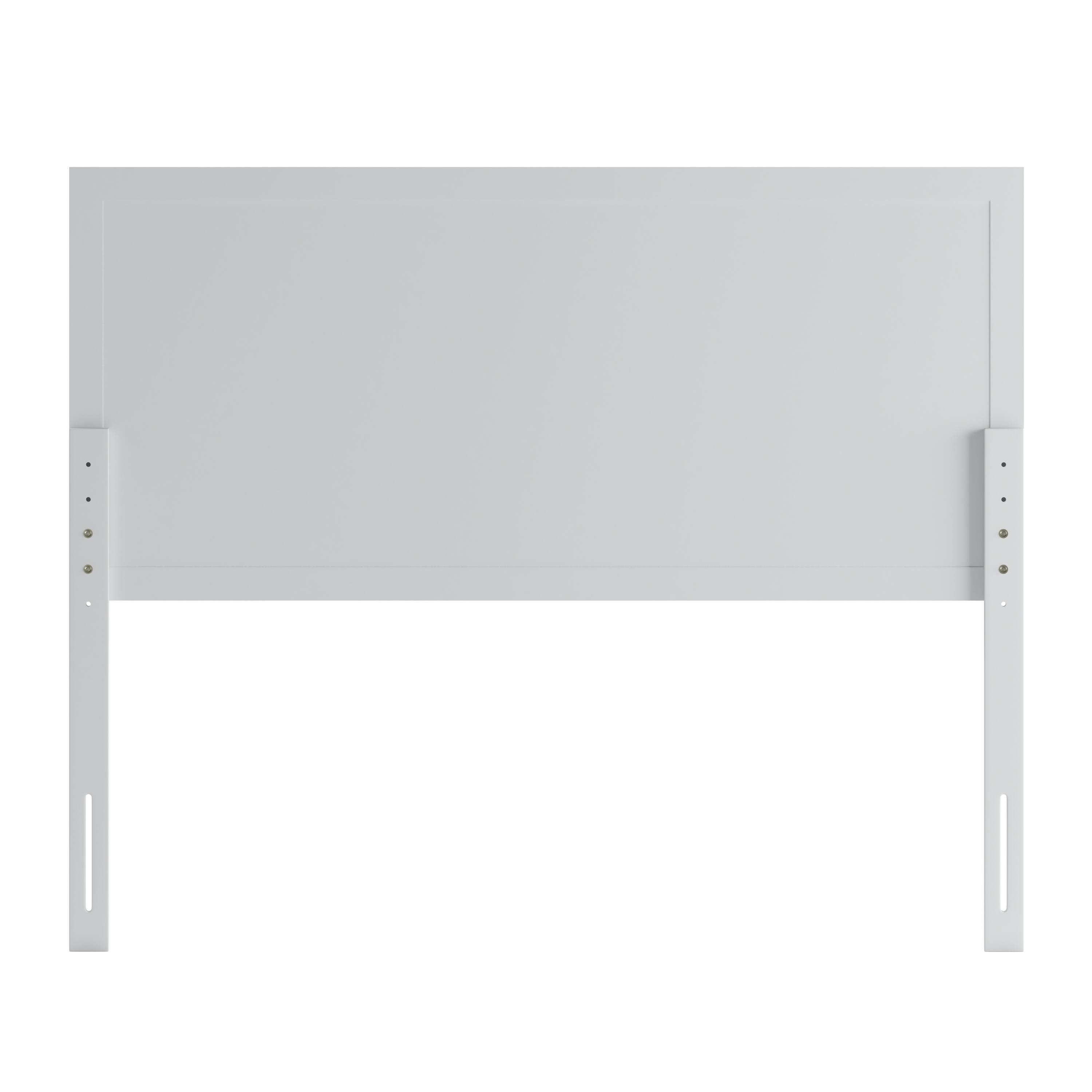 Alt View 7. Emma + Oliver - Omar Paneled Wooden Adjustable Headboard Only - White.