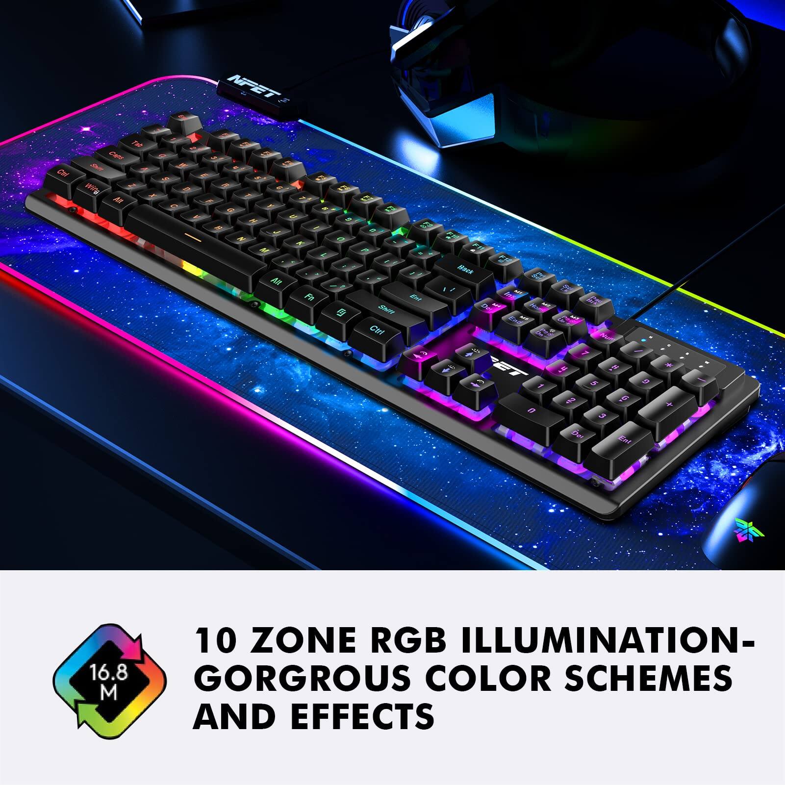 10 ZONE RGB ILLUMINATION - GORGEOUS COLOR SCHEMES AND EFFECTS