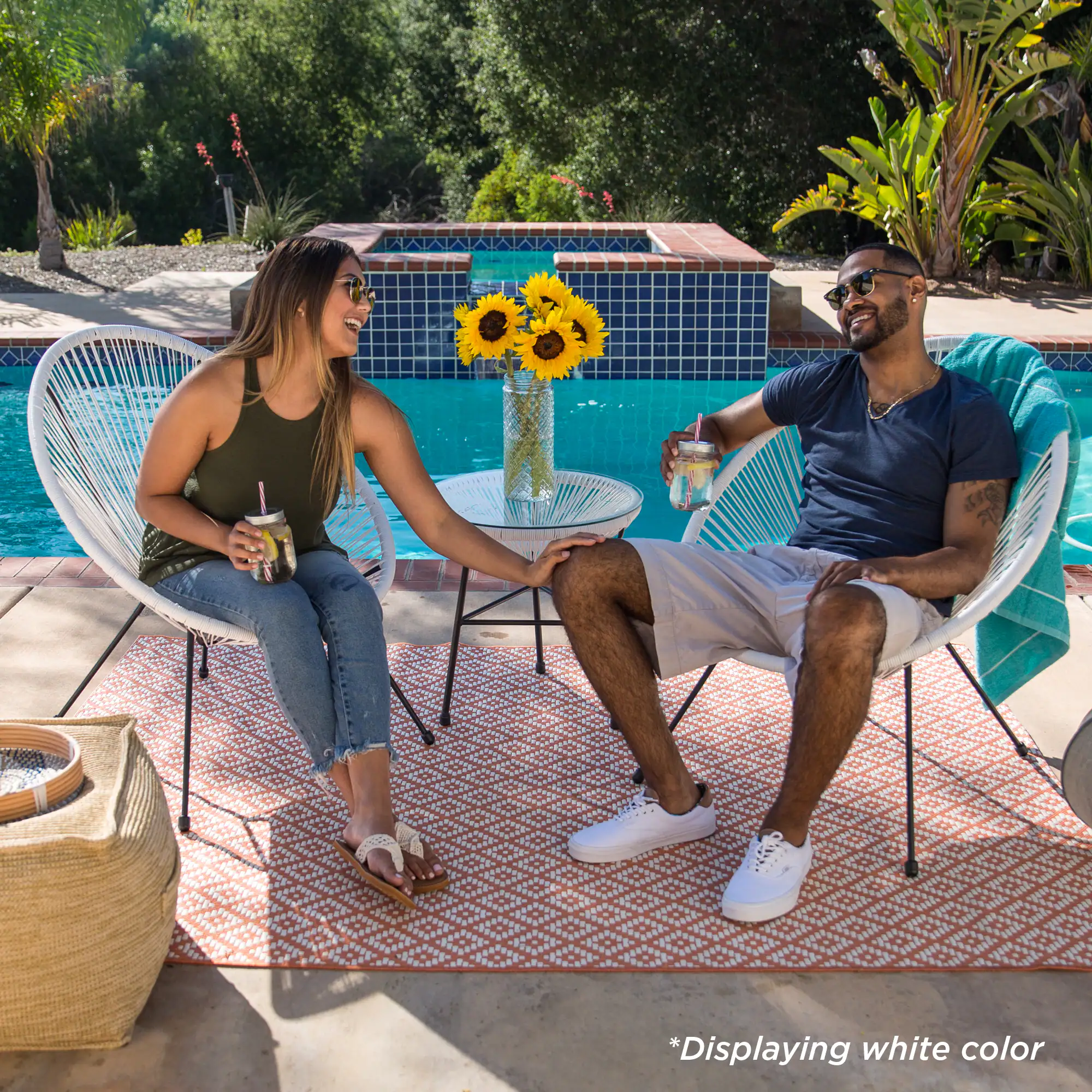 *Displaying white color