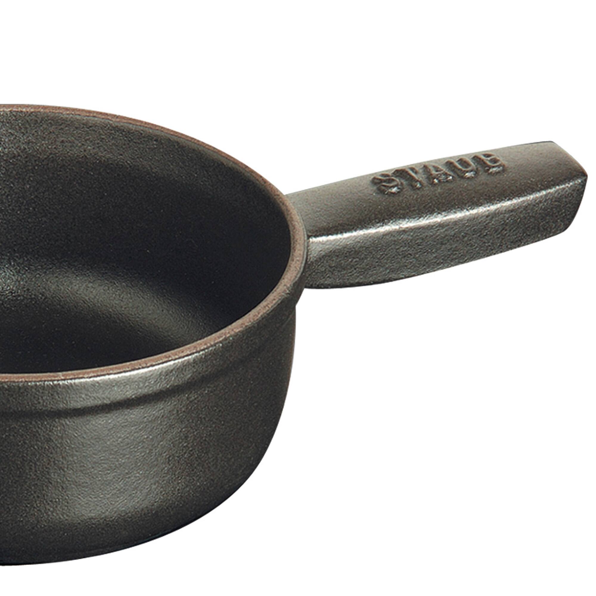 Alt View 1. Staub - Staub Cast Iron 12-oz Mini Cheese Fondue Pot - Matte Black - Matte Black.