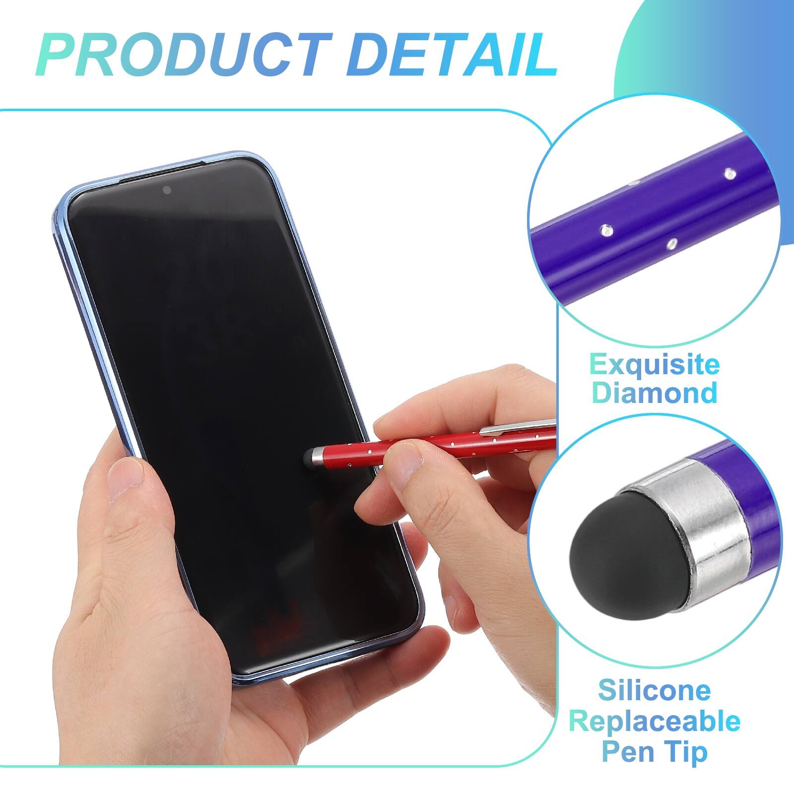 PRODUCT DETAIL

Exquisite Diamond Silicone Replaceable Pen Tip