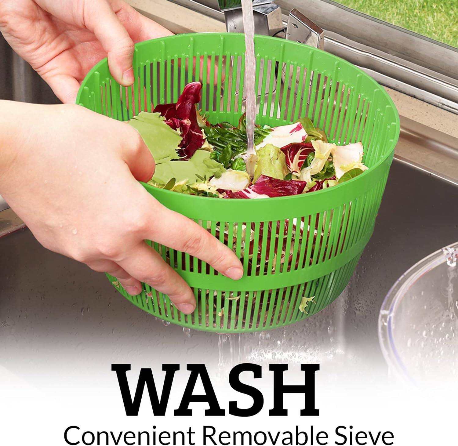 WASH  
Convenient Removable Sieve