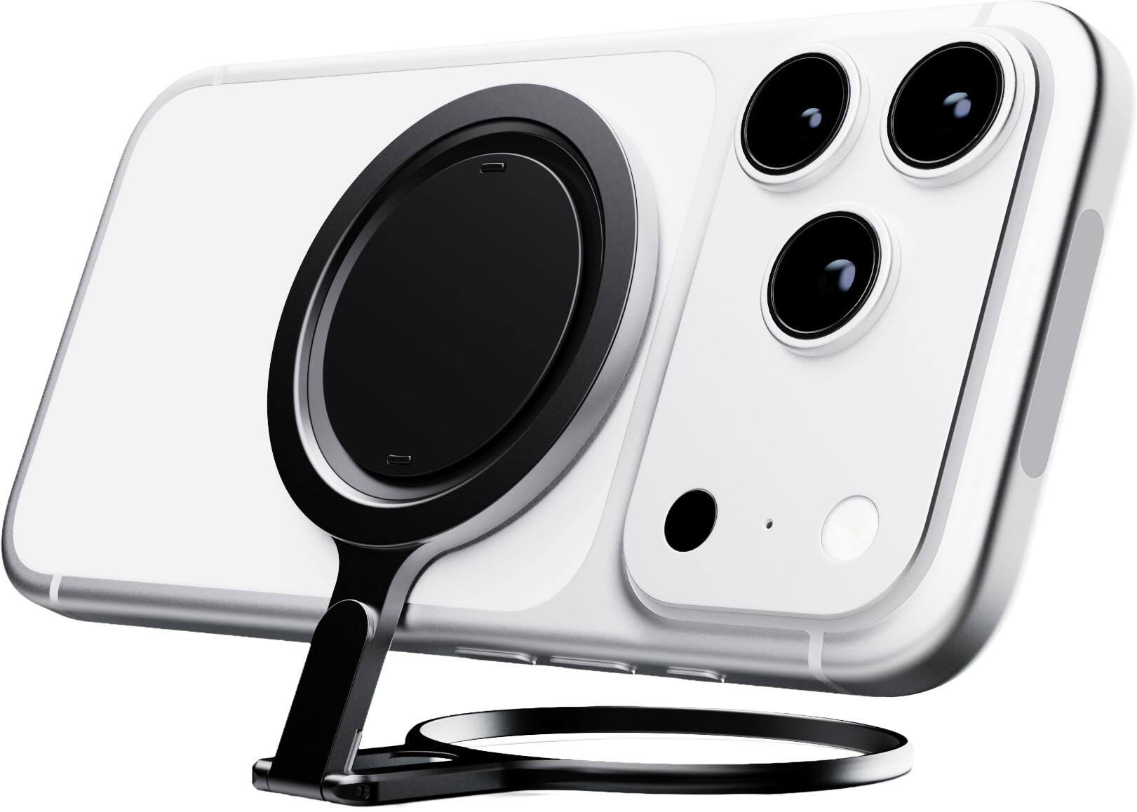 Alt View 1. OhSnap - Snap Grip Stand Magnetic Phone Grip - Portrait stand, Ultra Thin, Fits Any Phone - Boring Black.