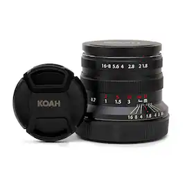 Koda - Koah Artisans 55mm f/1.8 Large Aperture Manual Focus Lens for Sony E (Black) - Black