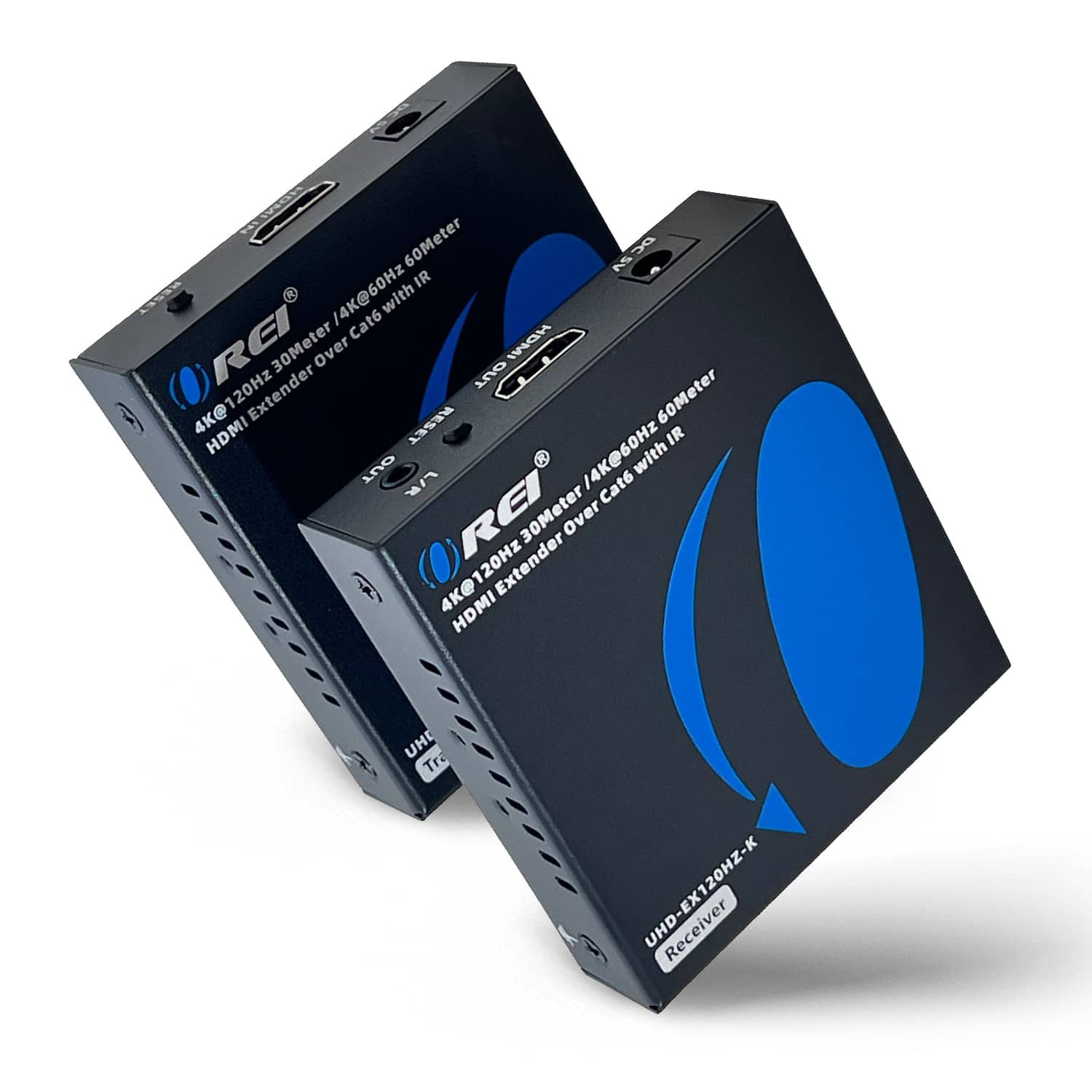 Orei - 4K@120Hz HDMI Extender Over Cat6 with IR upto 30 Meter (UHD-EX120HZ-K) - Black