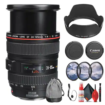 CANON ZOOM LENS EF 24-105mm 1:4 L IS USM
CANON EW-83H
CANON ULTRASONIC AF/MF
IMAGE STABILIZER
SAVE LORONID DIS CLEARE
