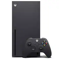 Front. Microsoft - XBOX Series X 1TB Console - XBOX Wireless Controller - 4K Video Game Console - 120FPS - Microsoft - Black.
