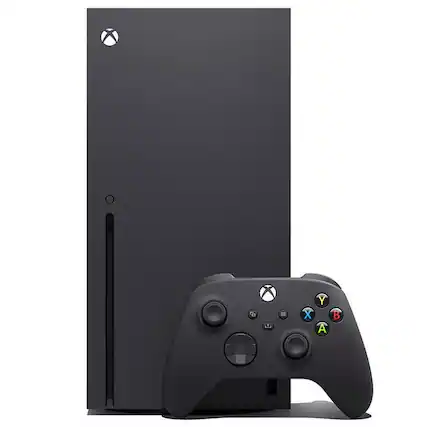 Front. Microsoft - Xbox Series X 1TB Console - Xbox Wireless Controller - 4K Video Game Console - 120FPS - Microsoft - Black.