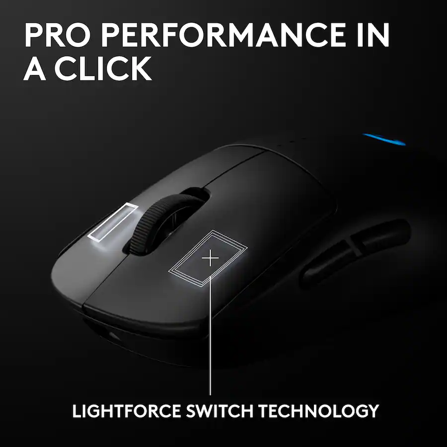 Logitech Model Number Rughtlight Logitech PRO 2 LIGHTSPEED Lightweight Optical HERO 44K DPI Gaming Mouse ...