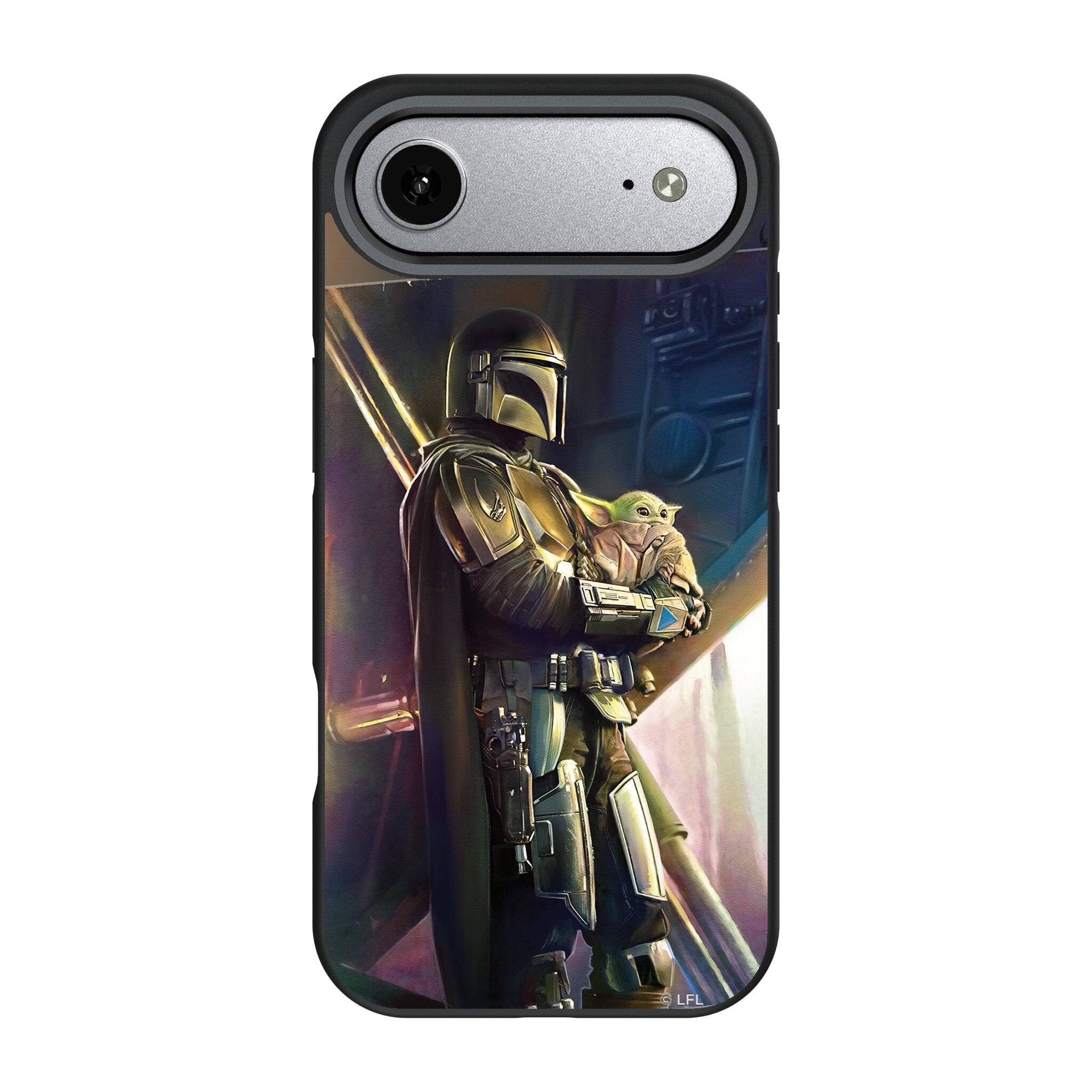 Front. Keyscaper - Star Wars: The Mandalorian Portrait Bump Phone Case - Apple iPhone Air - Din Djarin.