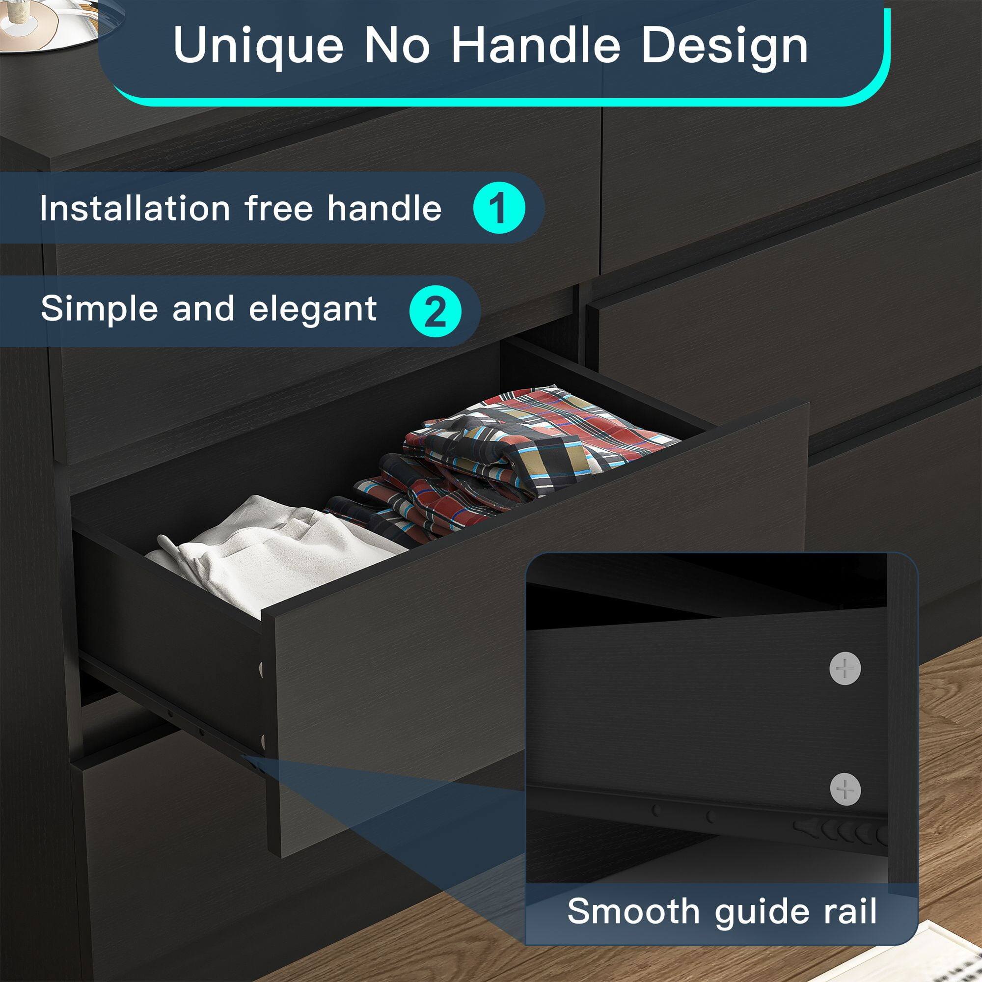 Unique No Handle Design

1. Installation free handle
2. Simple and elegant

Smooth guide rail